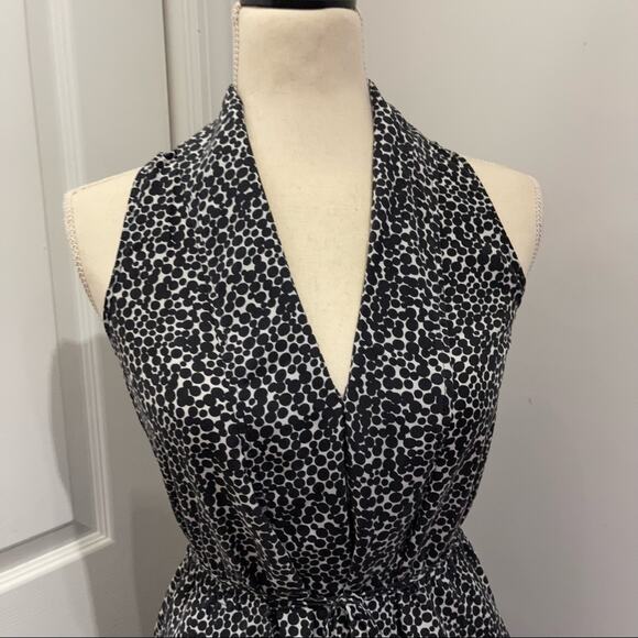 Hugo Boss Black and White Silk Dress size 2 - Picture 8 of 13